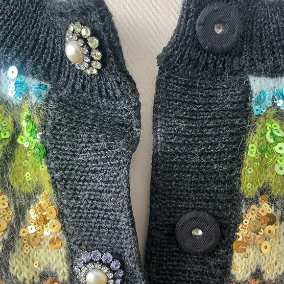 Marc Jacobs Hearts and Sequin Embellished Cardigan - Picture 4 of 14